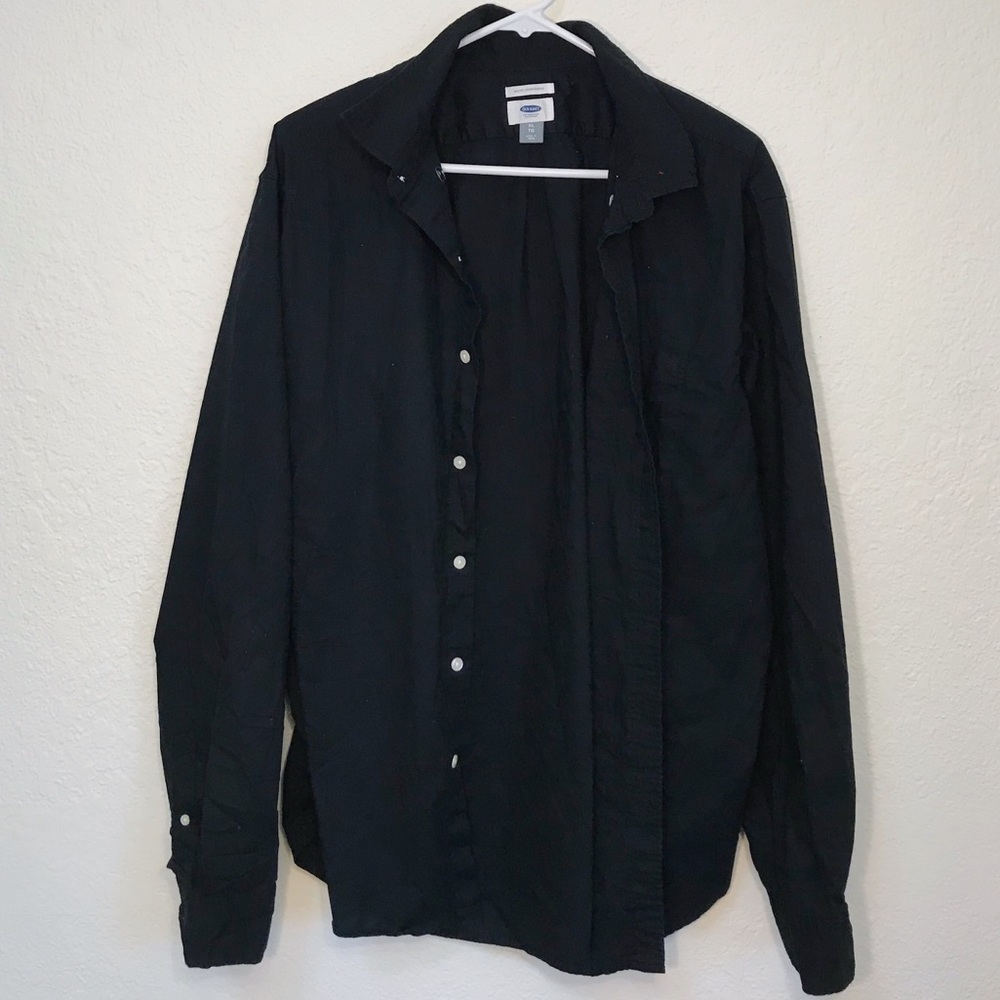 New Condition Old Navy Black Button Up- Slim Fit
